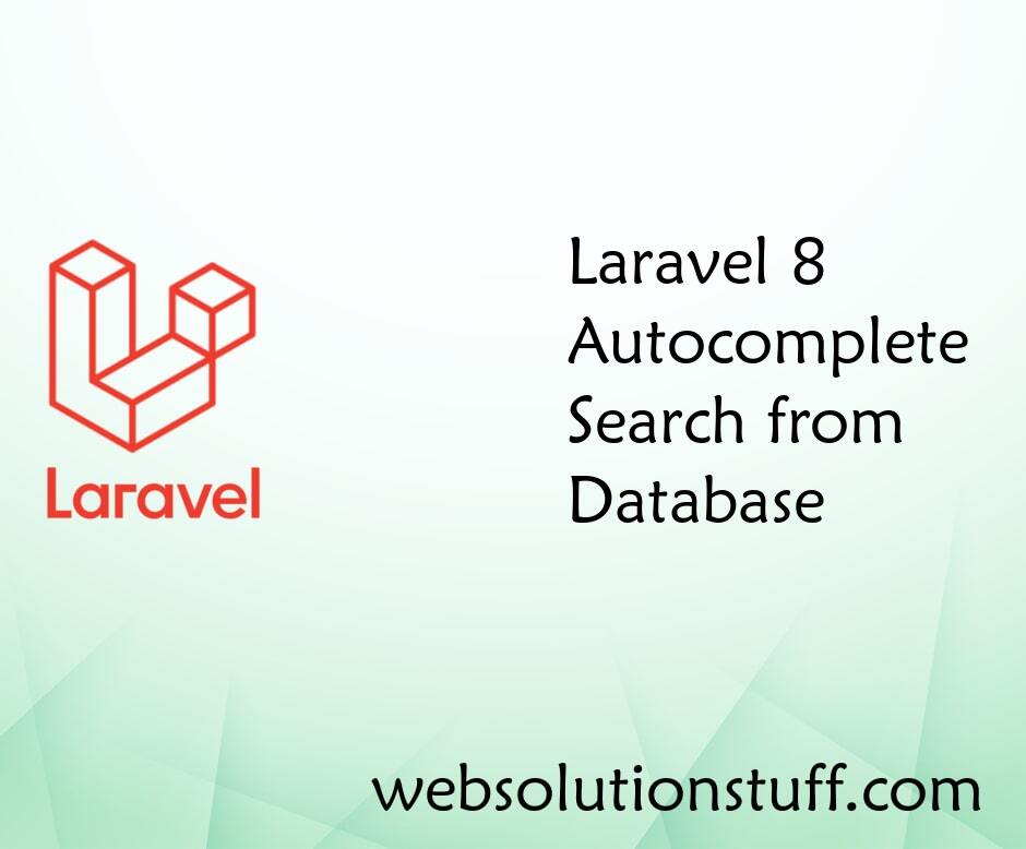 Laravel 8 Autocomplete Search from Database